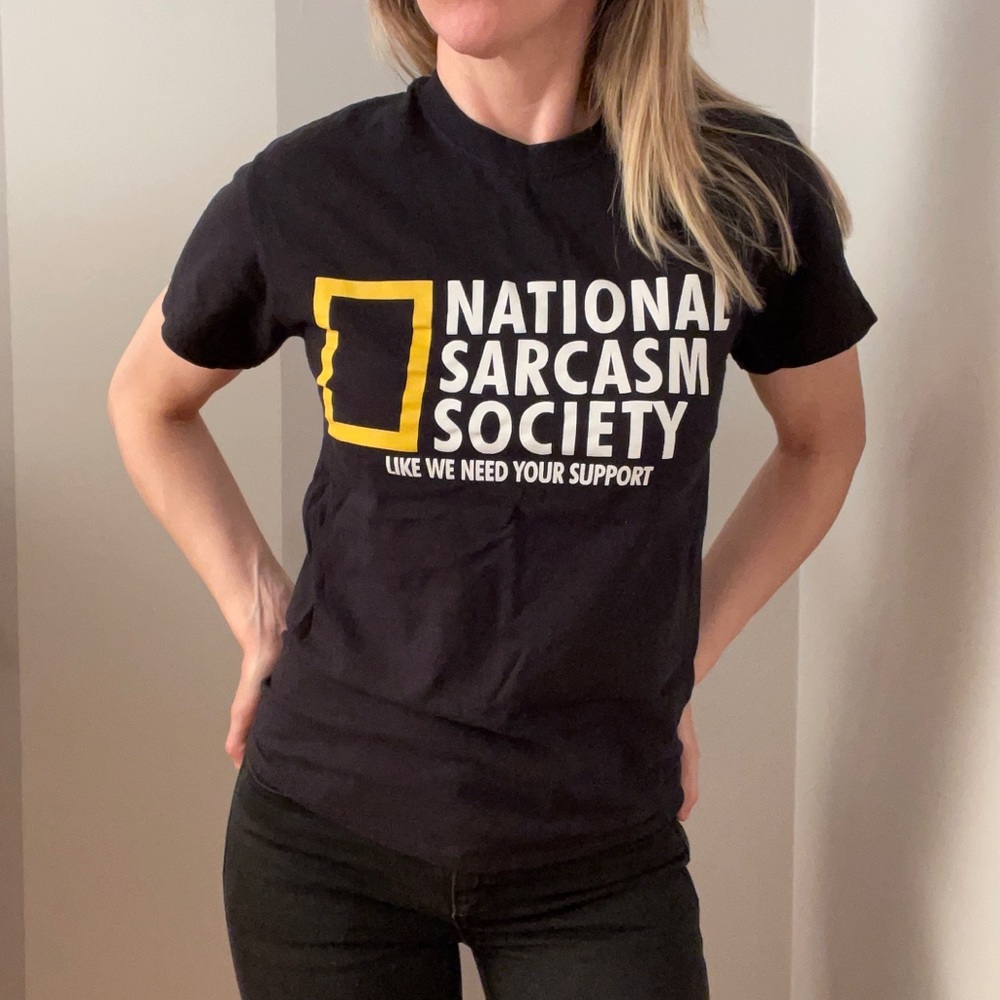 National Sarcasm Society Humor Joke T-Shirt - Picture 2 of 7